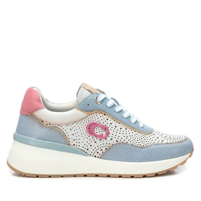 Carmela 16227201 baskets cuir bleu lacets