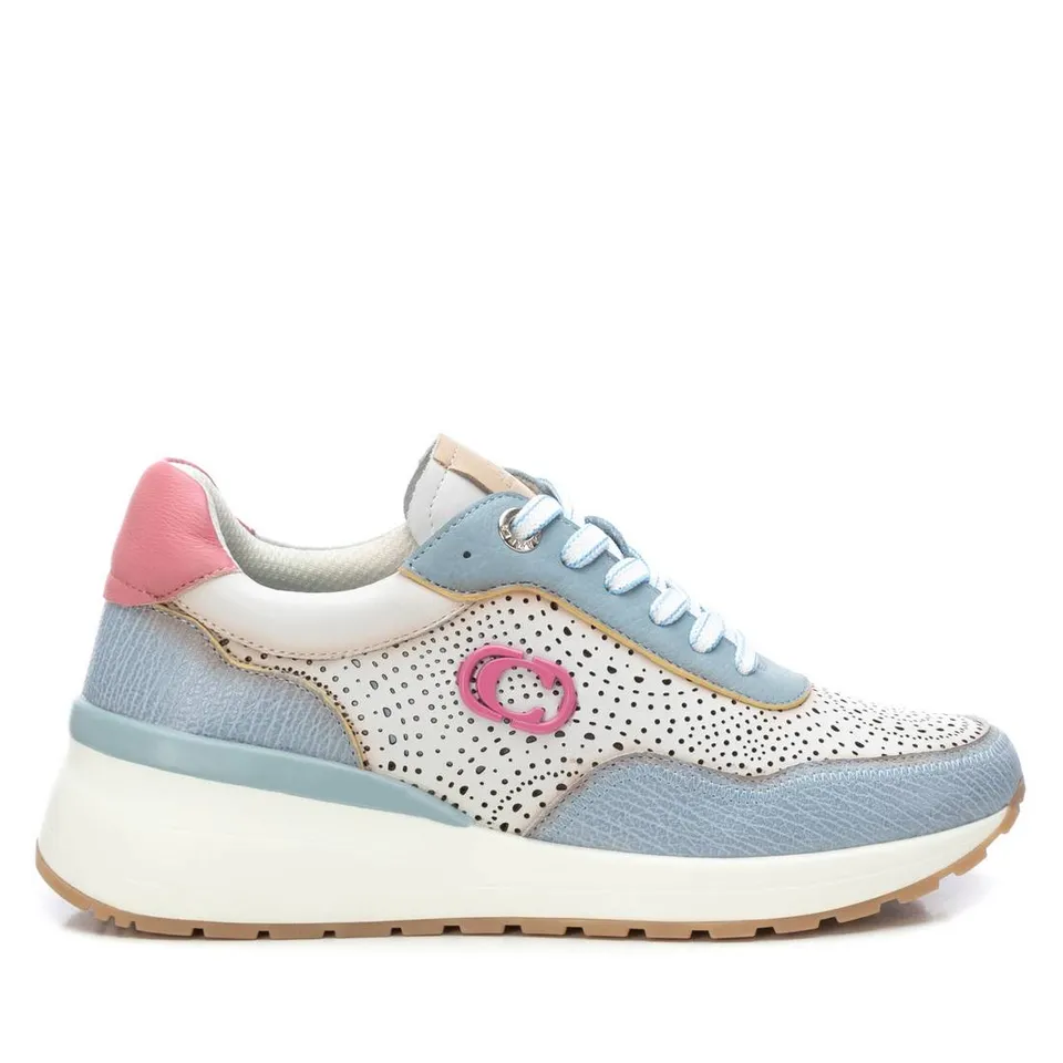 Carmela 16227201 baskets cuir bleu lacets