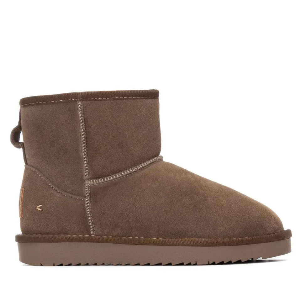 Carmela 16263403 bottine fourrée kaki cuir chaude
