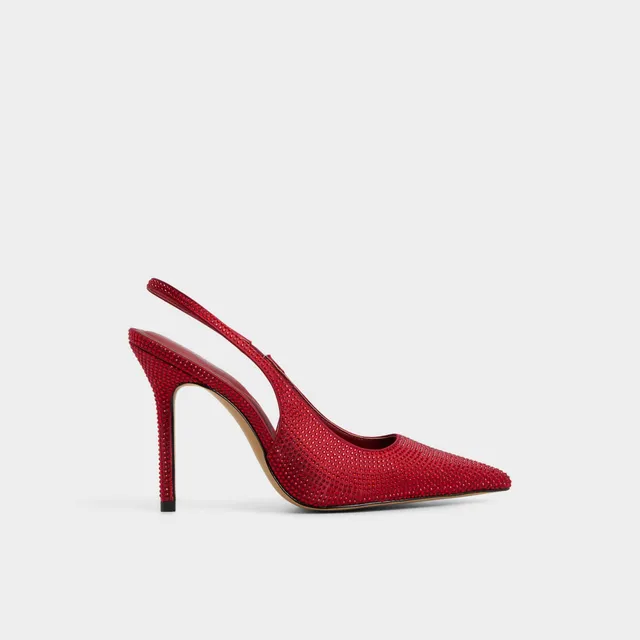 ALDO Lovebloom sandales slingback satin rouge
