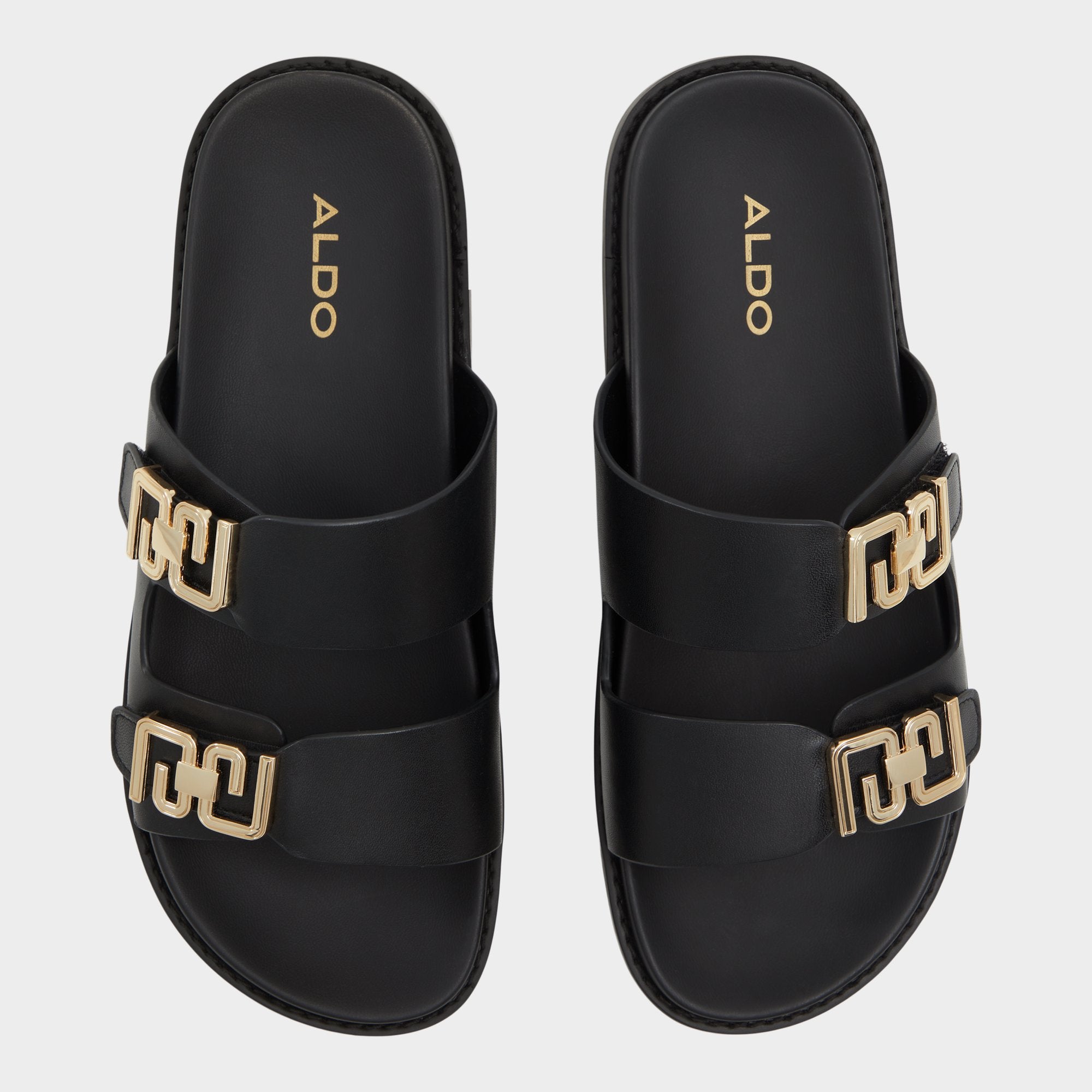 ALDO Alessie mules plates cuir bride chaîne