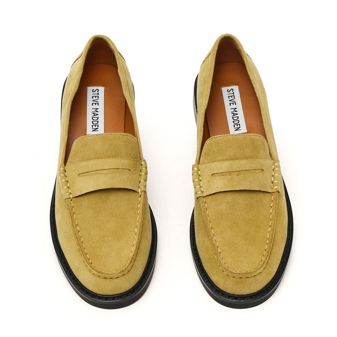 Steve Madden Adison mocassins daim olive semelle 2 cm