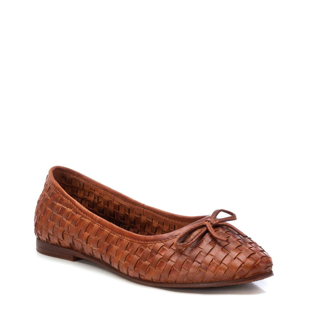 Carmela 16163901 ballerines cuir marron tressé