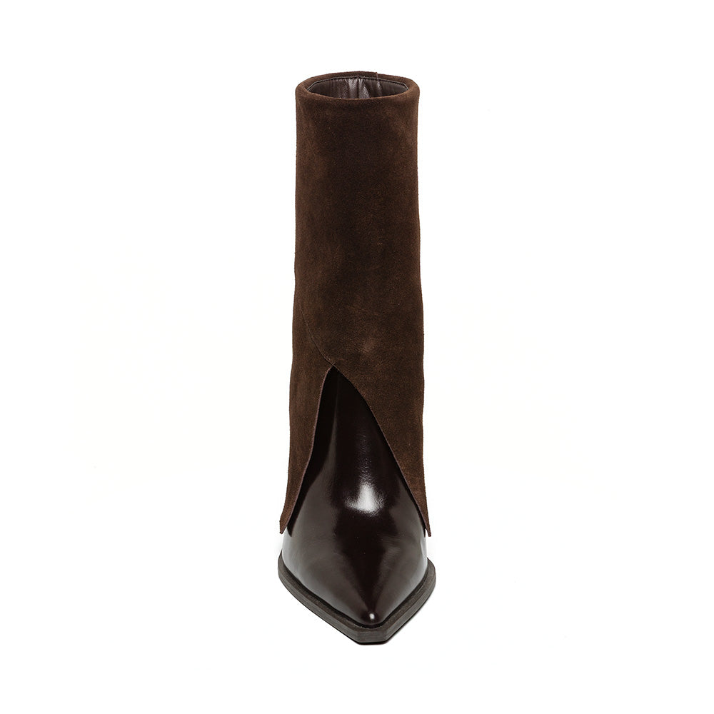 Steve Madden Mccoy bottines chocolat cuir talon 7 cm