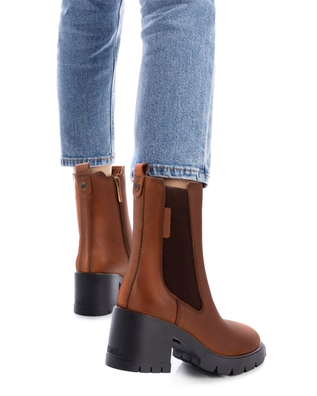 Carmela 16190202 boots chelsea femme marron cuir