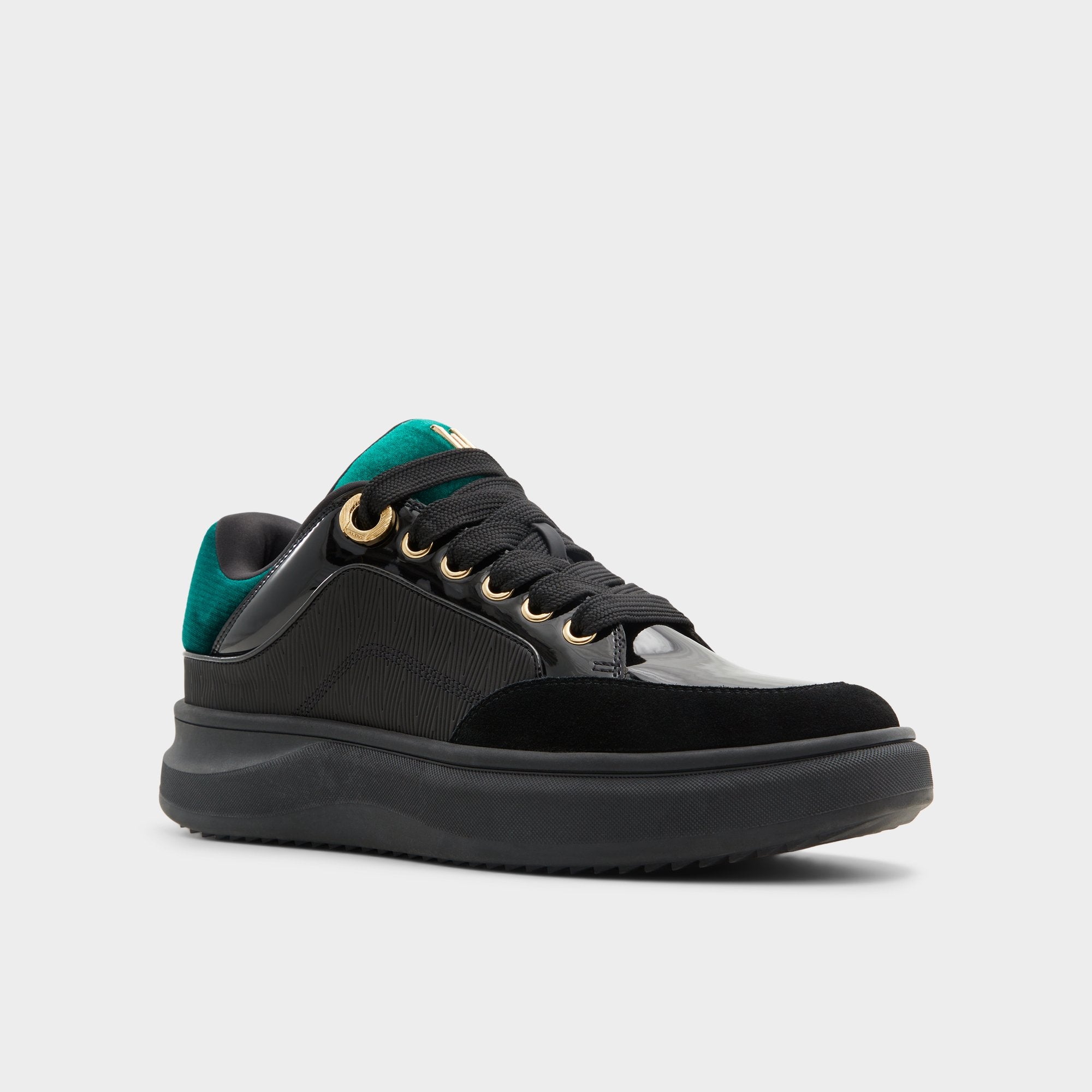 Aldo Hisroyalozness baskets basses noires vertes