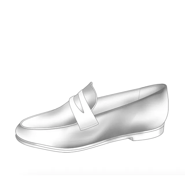 Dessine Moi Un Soulier Mocassin Romy plat cuir