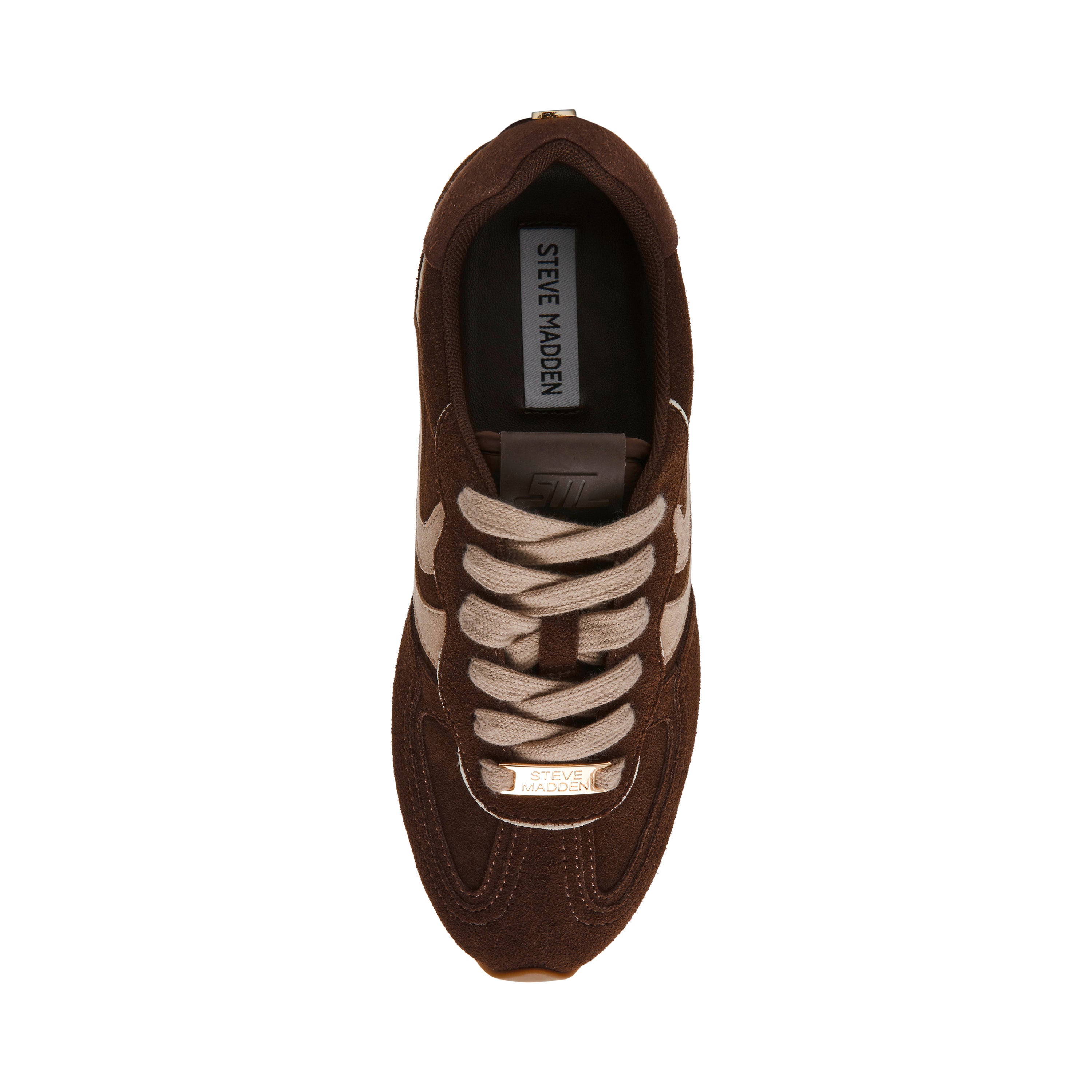 Steve Madden Abbi-SM baskets chocolat daim à lacets