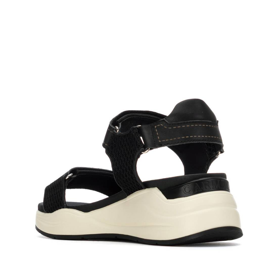 Carmela 16328502 sandales femme cuir noir scratch