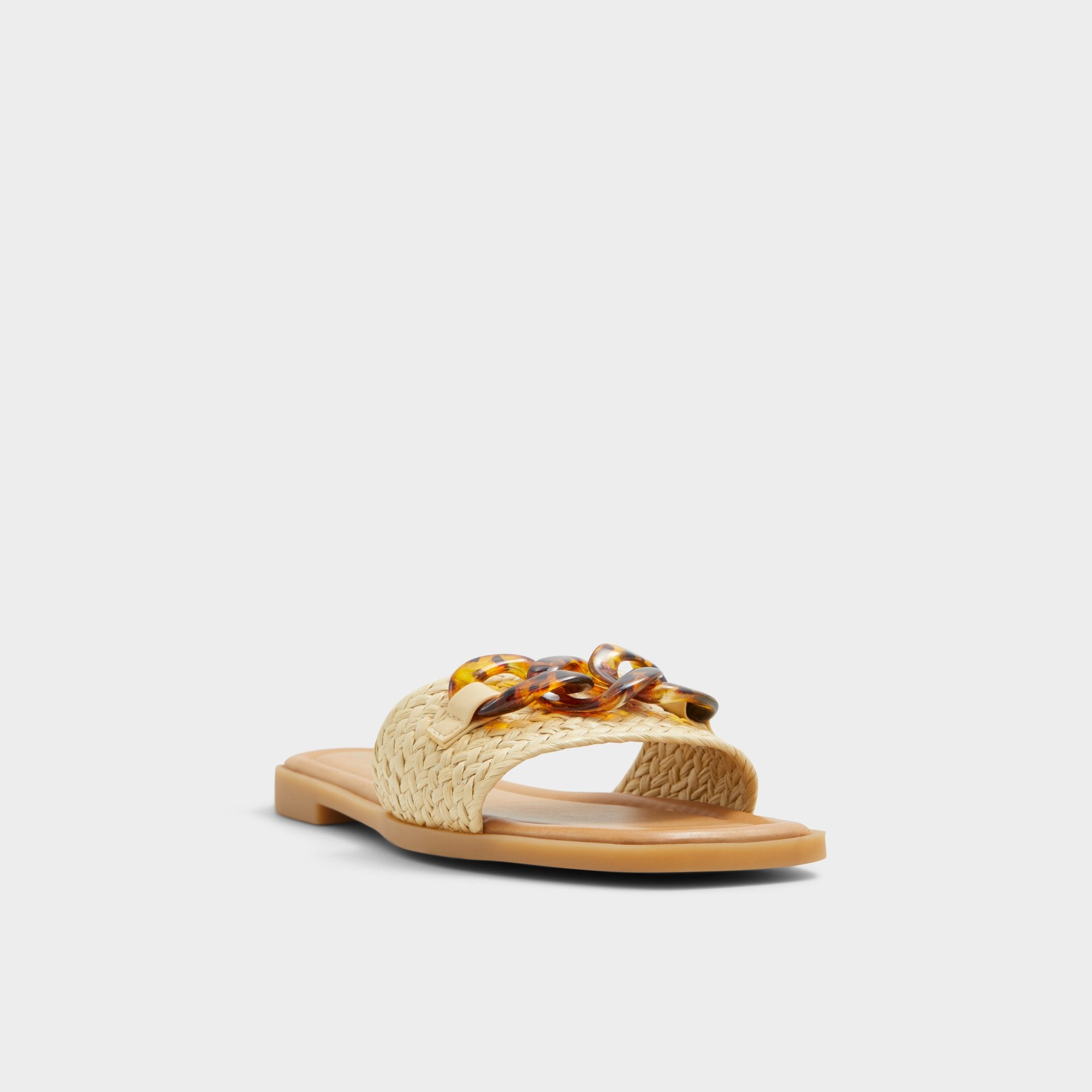 ALDO Ezie mules raphia plates plage