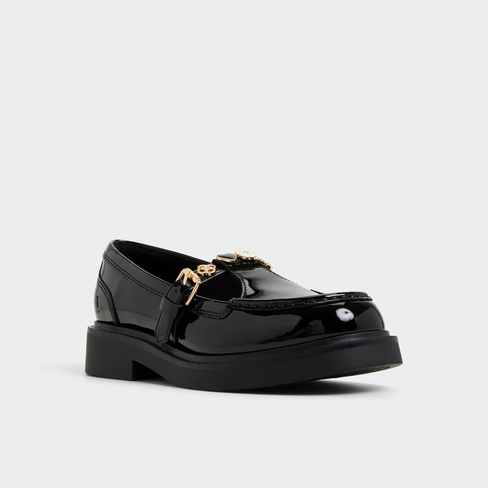 ALDO Antonela mocassins talon bloc vernis
