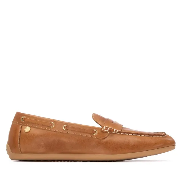 Carmela 16314402 mocassins cuir camel métallisé