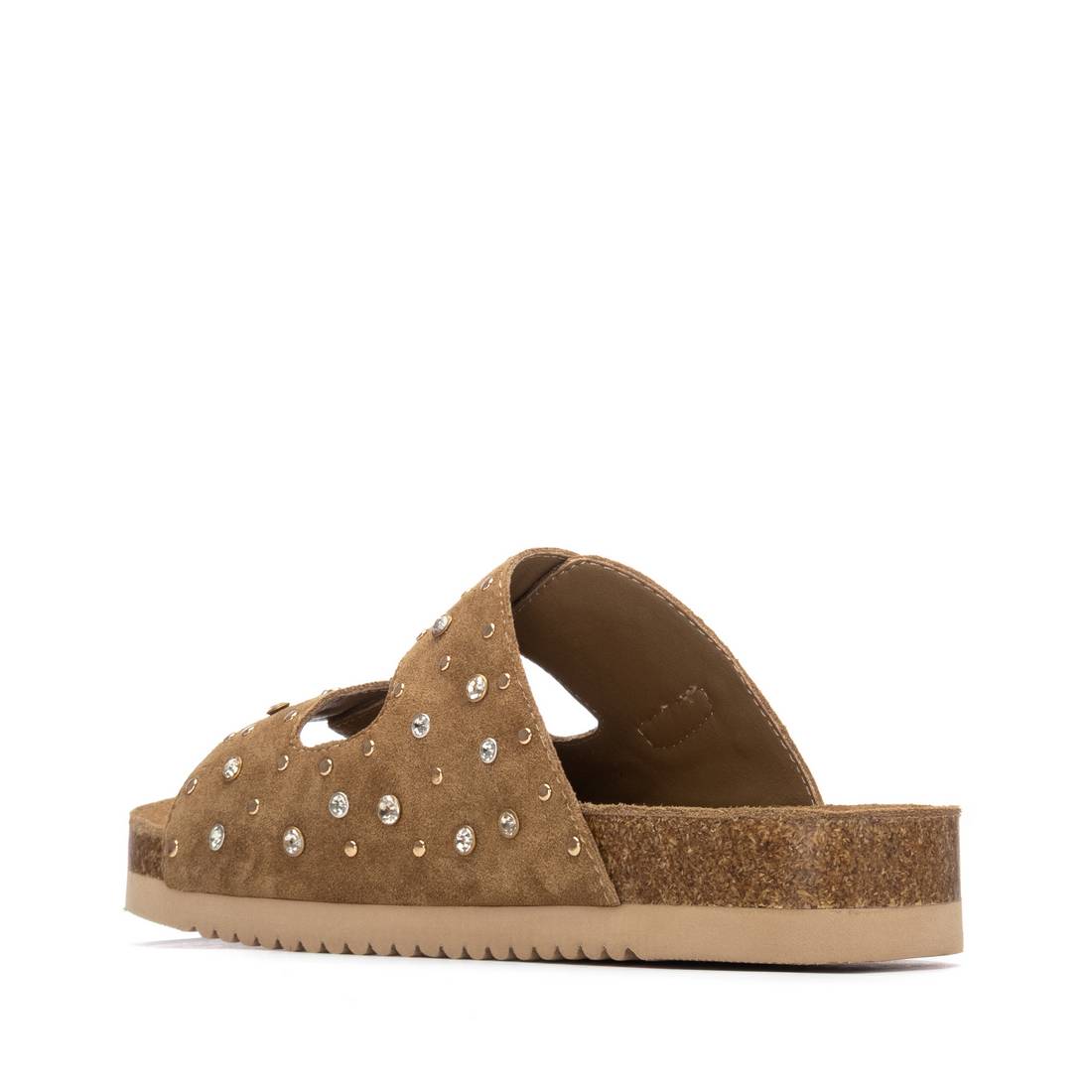 Carmela 16328201 sandale cuir camel plate ajourée