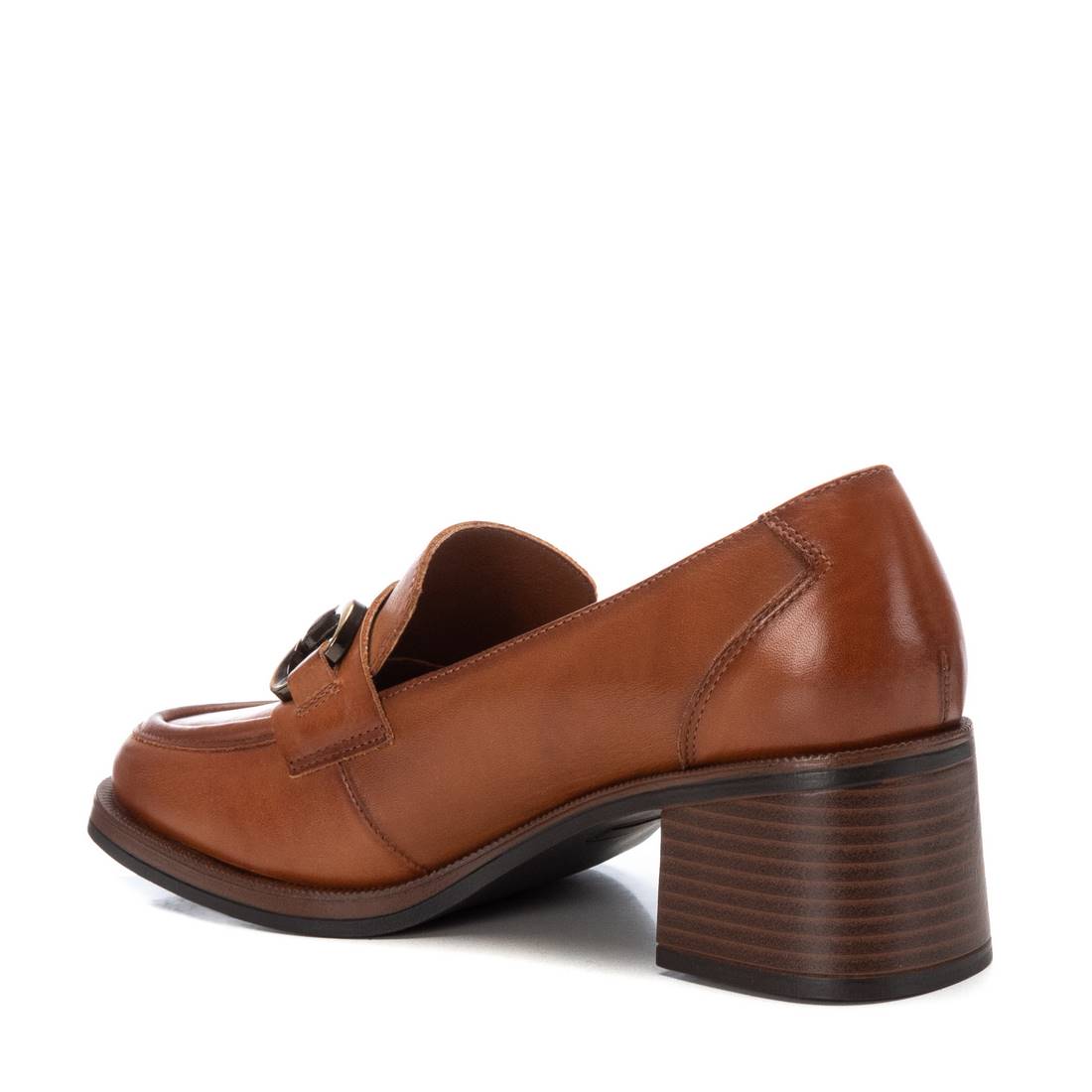 Carmela 16200101 mocassin cuir marron boucle