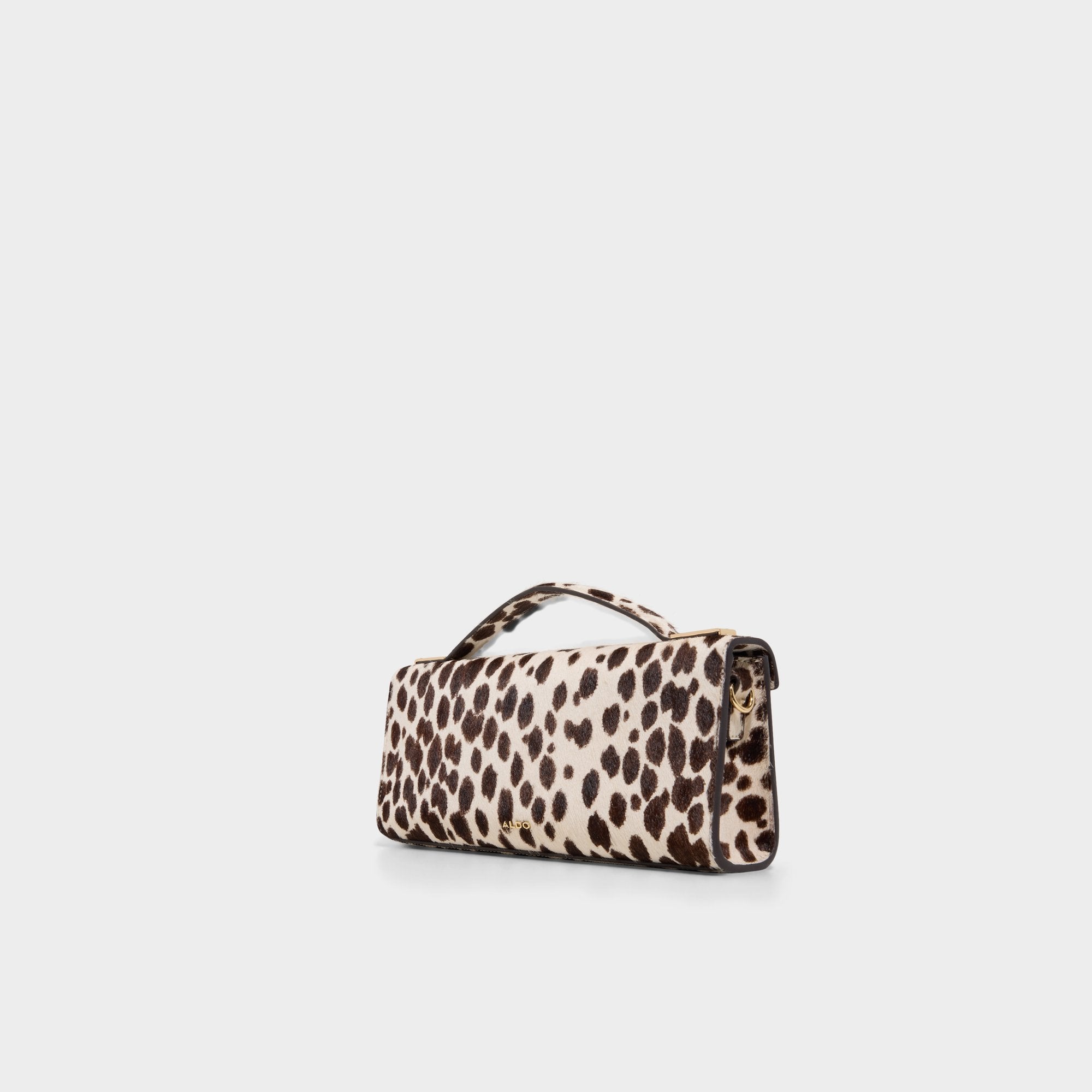ALDO Mirzzaa pochette cuir marron dalmatien