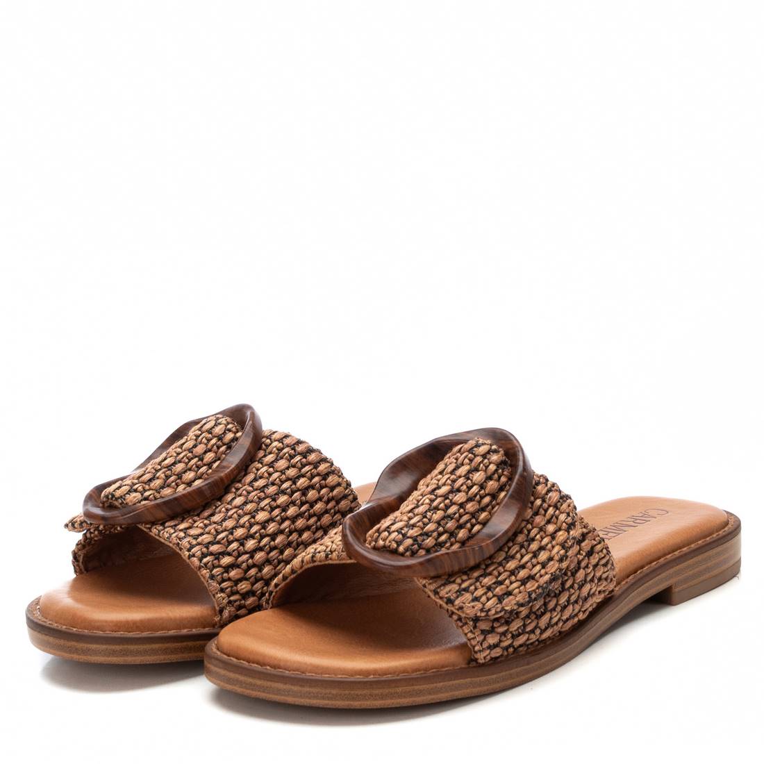 Carmela 16241503 sandale camel raphia talon bas