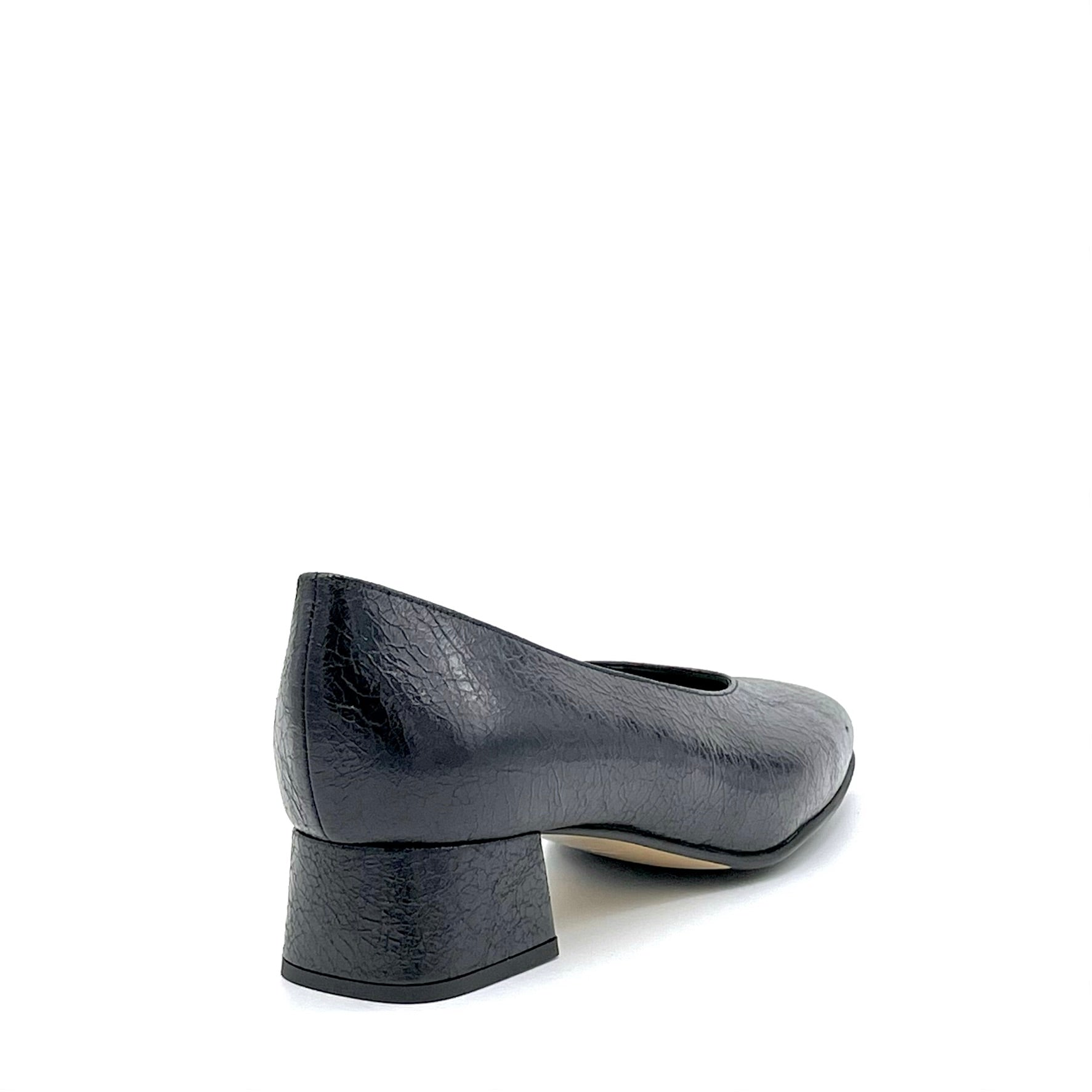 ELATA 74705 escarpins cuir froissé talon 3,5 cm