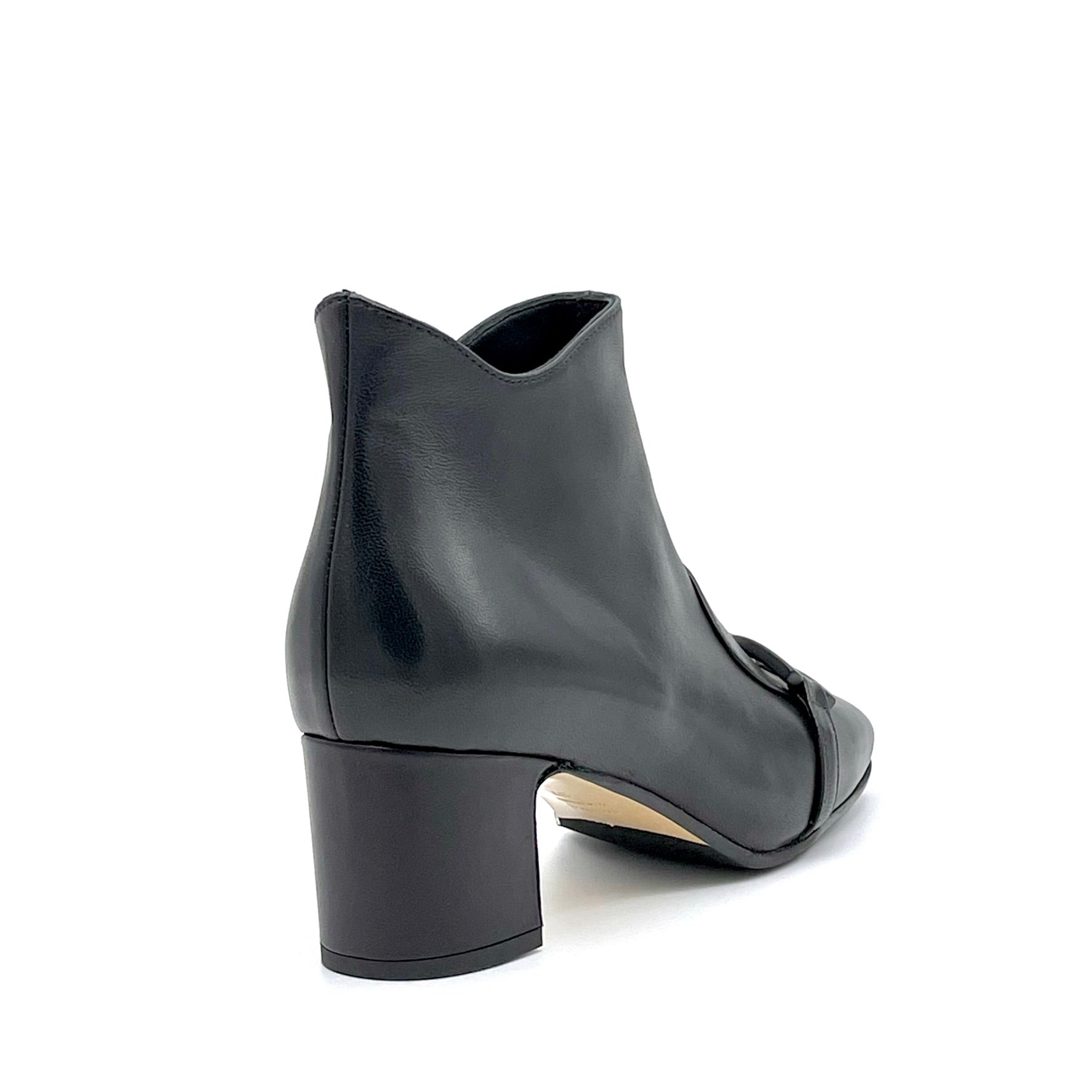 ELATA 74711 bottines cuir noir mors talon 5,5 cm