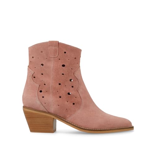 Lodi Porturi bottines roses femme cuir