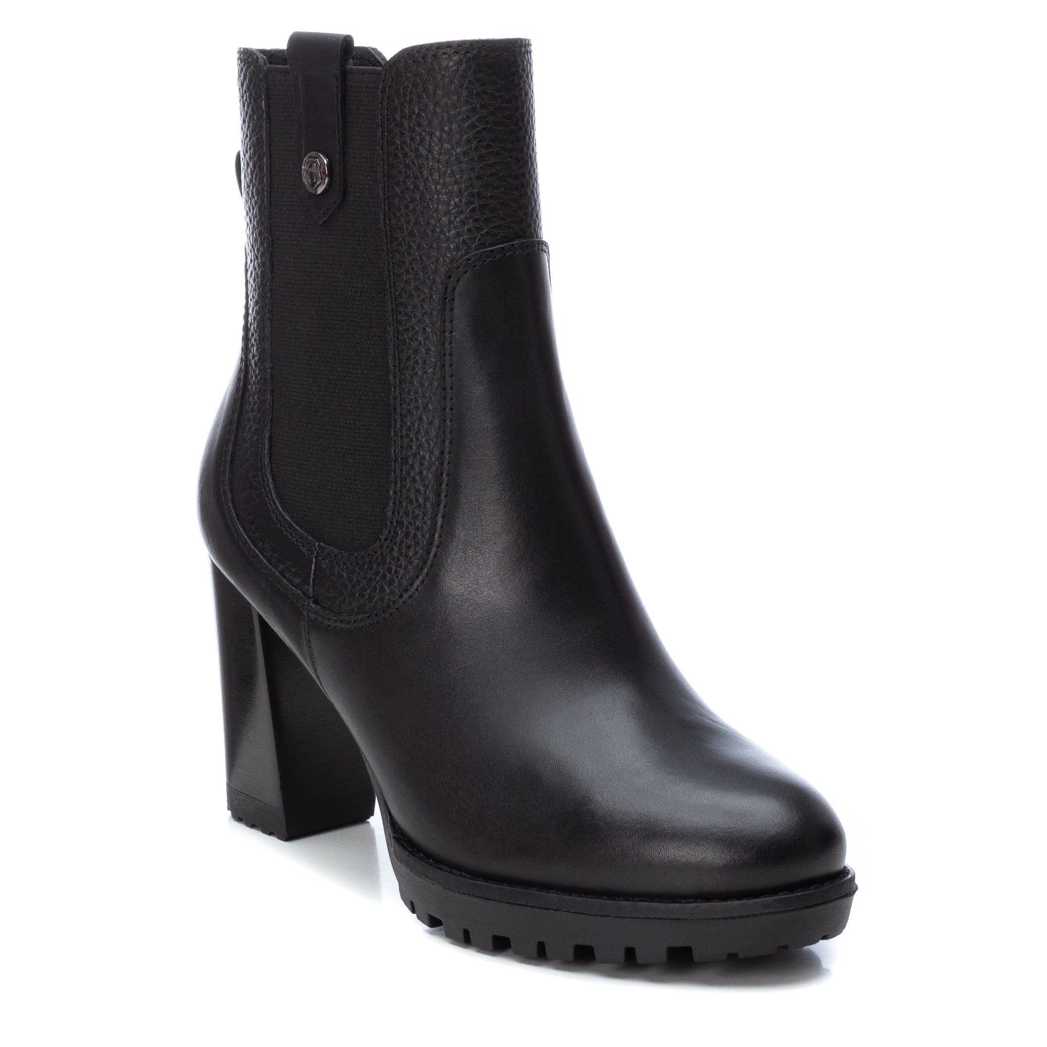 Carmela 16005201 boots chelsea cuir noir talon 9 cm