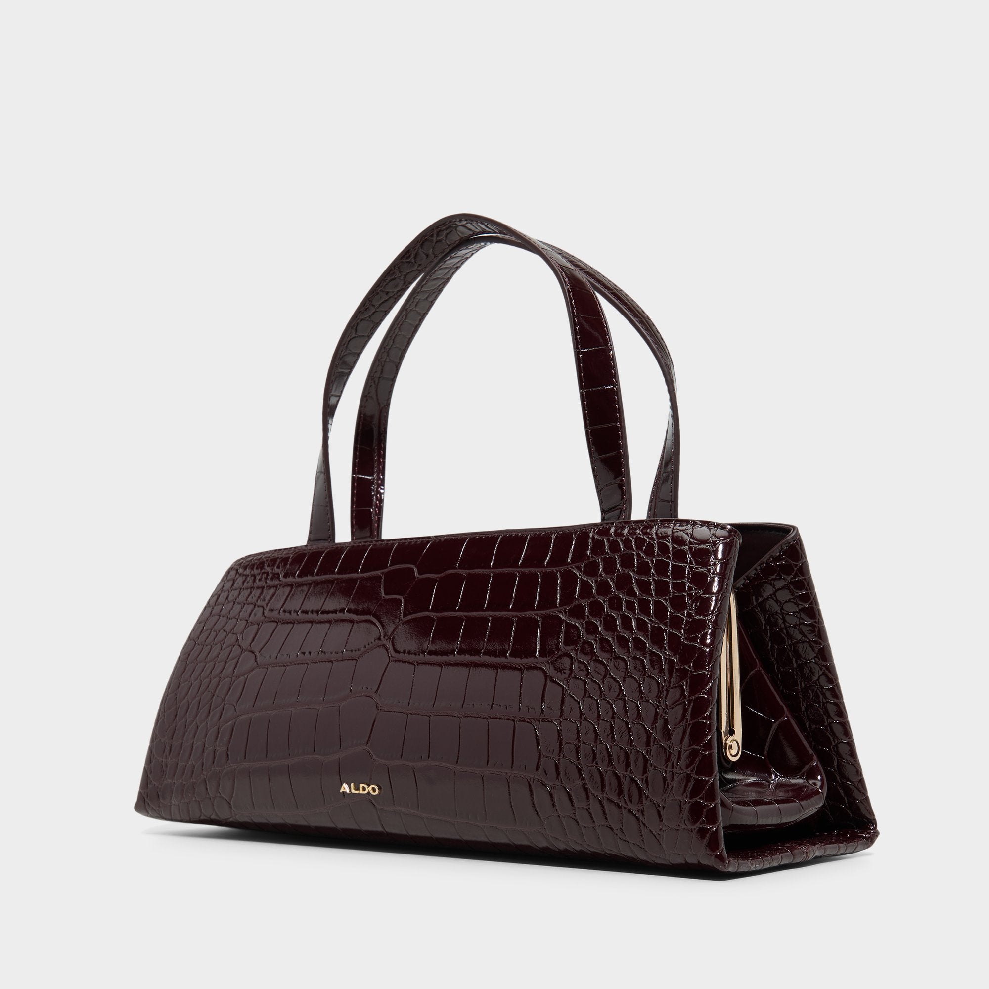 ALDO Ariea sac à main bordeaux effet croco
