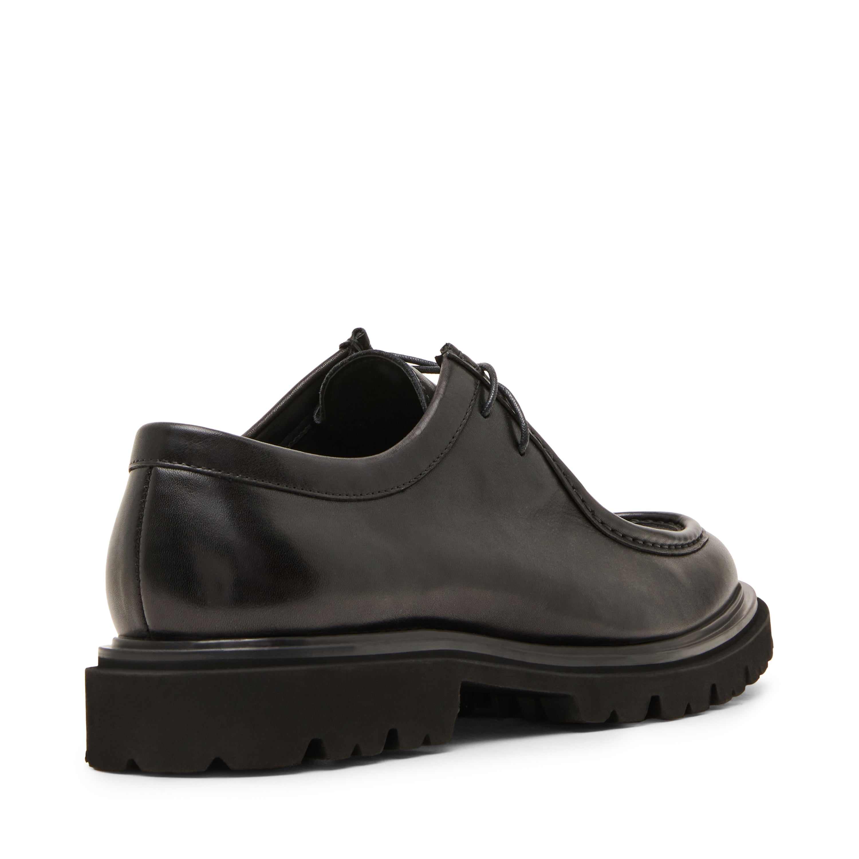 Steve Madden Honus Flat Shoe plates cuir noir