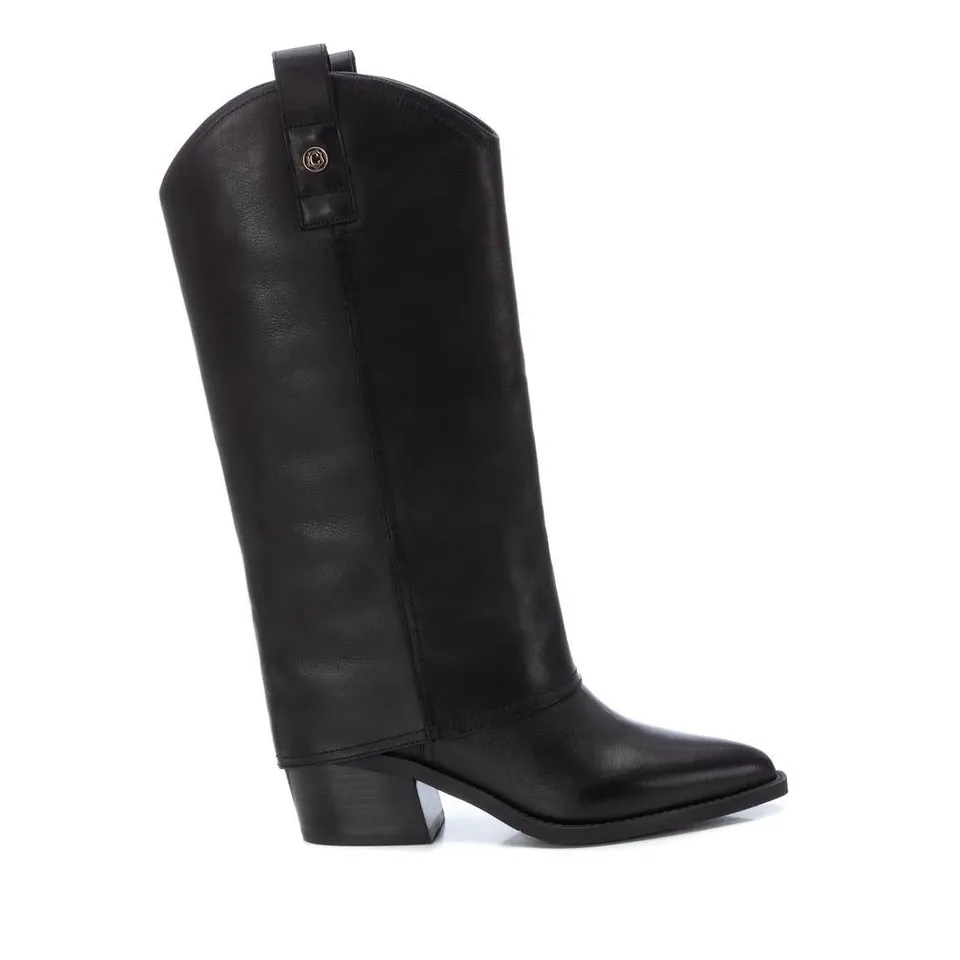 Carmela 16187901 bottes femme noires cuir talon 6 cm