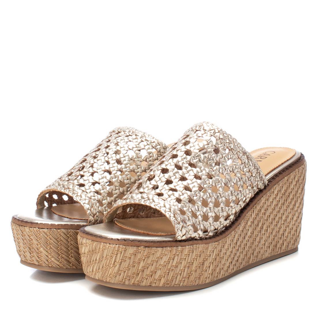 Carmela 16148301 sandales compensées or cuir