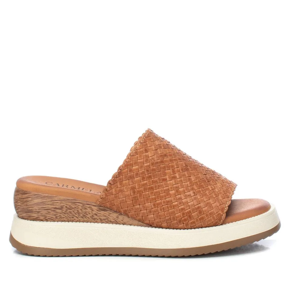 Carmela 16154701 sandales compensées marron cuir