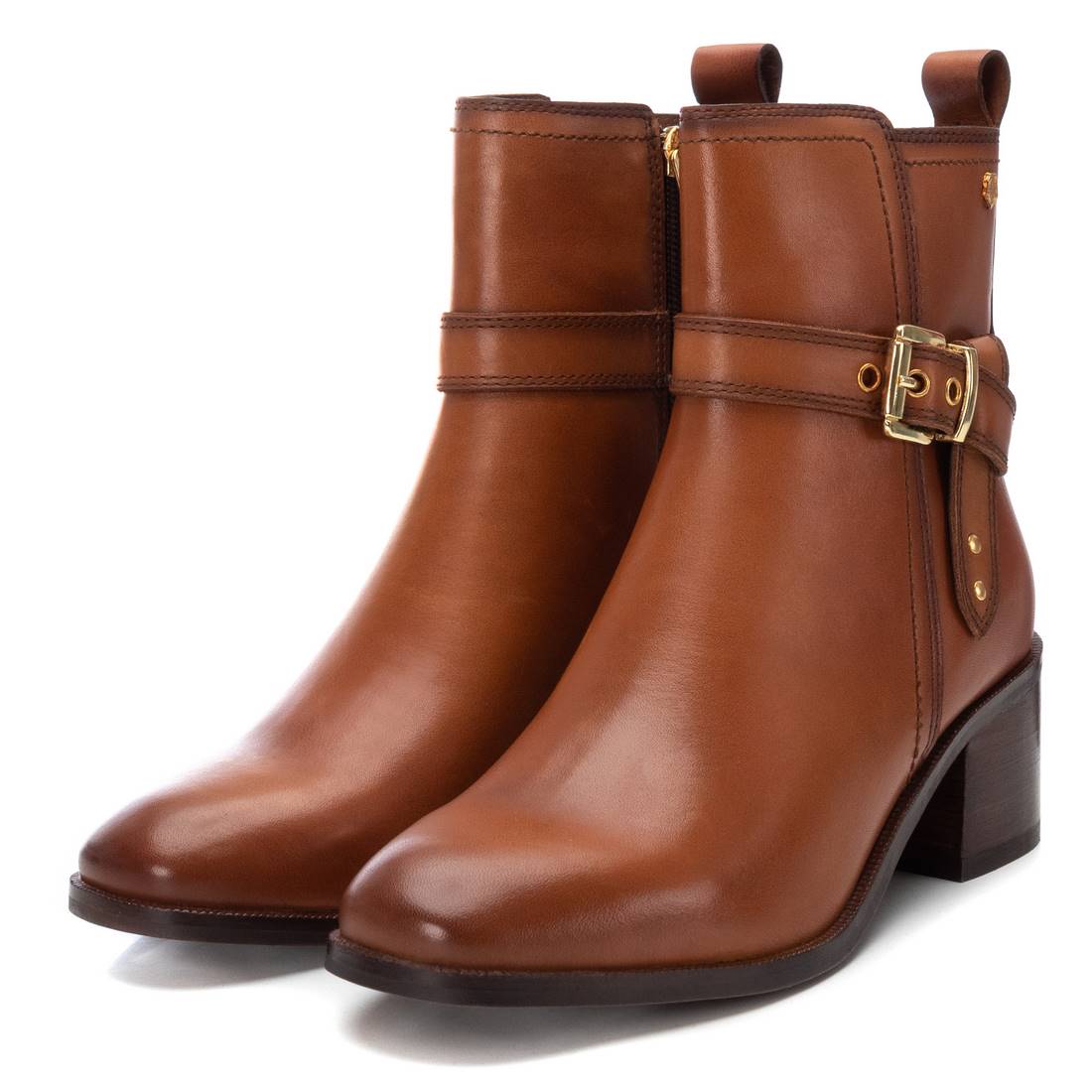 Carmela 16173502 bottine marron cuir zip
