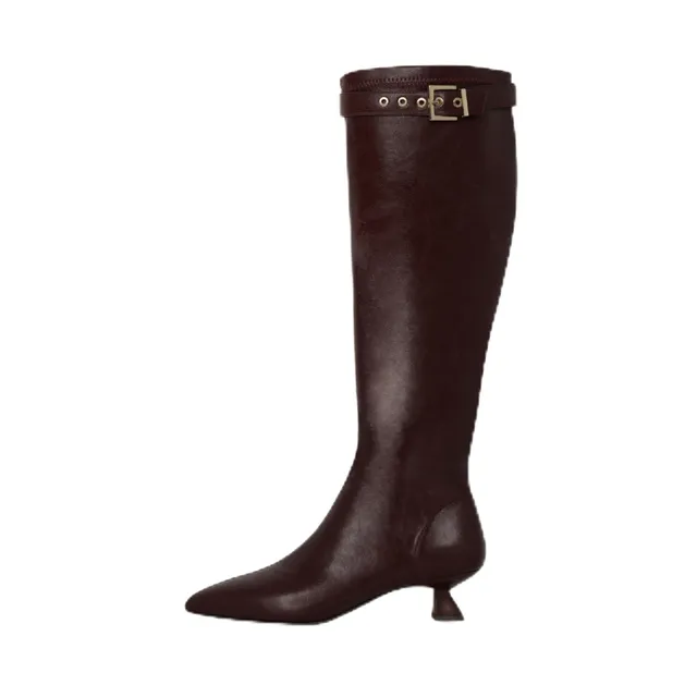 Lodi A-Ritmo bottes bordeaux cuir véritable