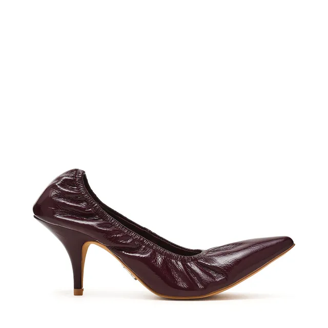 Steve Madden Farida escarpins cuir prune talon 10 cm