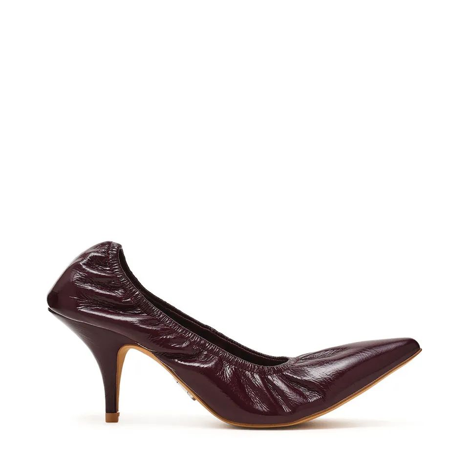 Steve Madden Farida escarpins cuir prune talon 10 cm