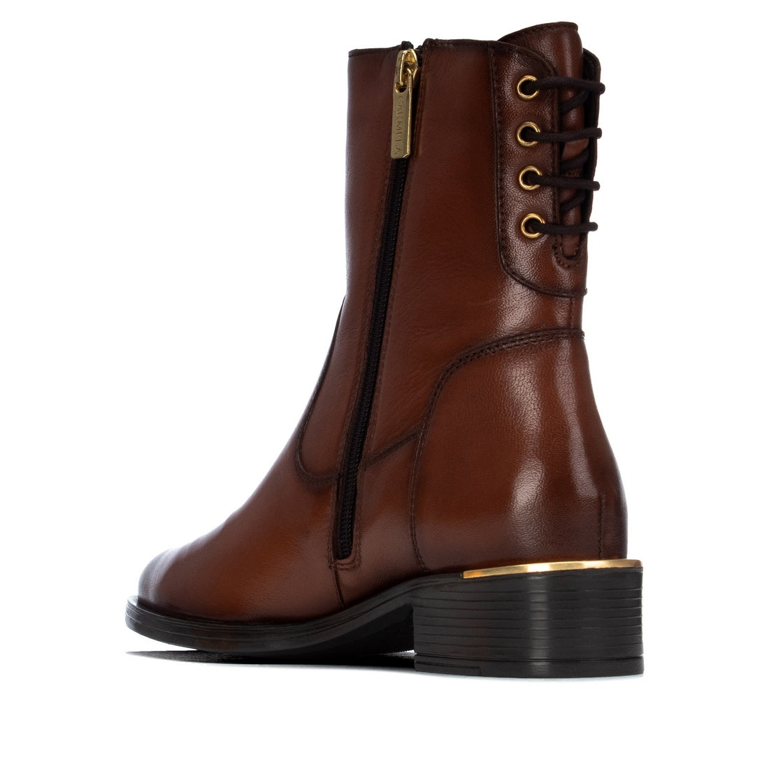 Carmela 16400902 bottine cuir camel à talon
