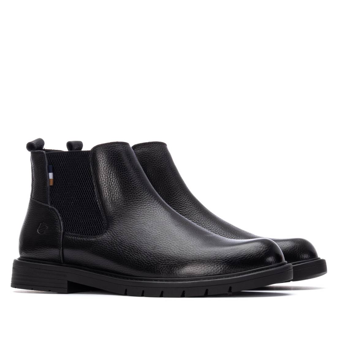 Carmela 16267302 bottines homme noir cuir plat