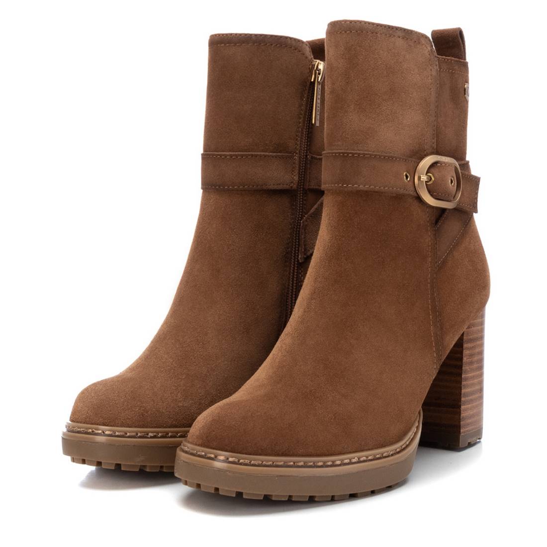 Carmela 16113502 bottine suède marron talon 8 cm