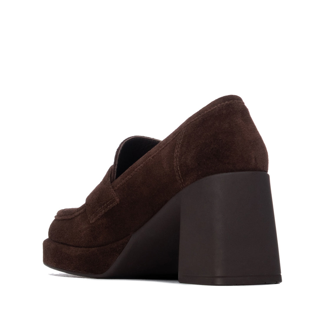 Carmela 16440003 mocassins femme marron suède talon