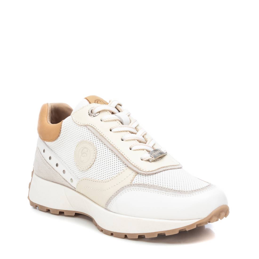 Carmela 16069902 basket cuir blanc clous pointure 35-41