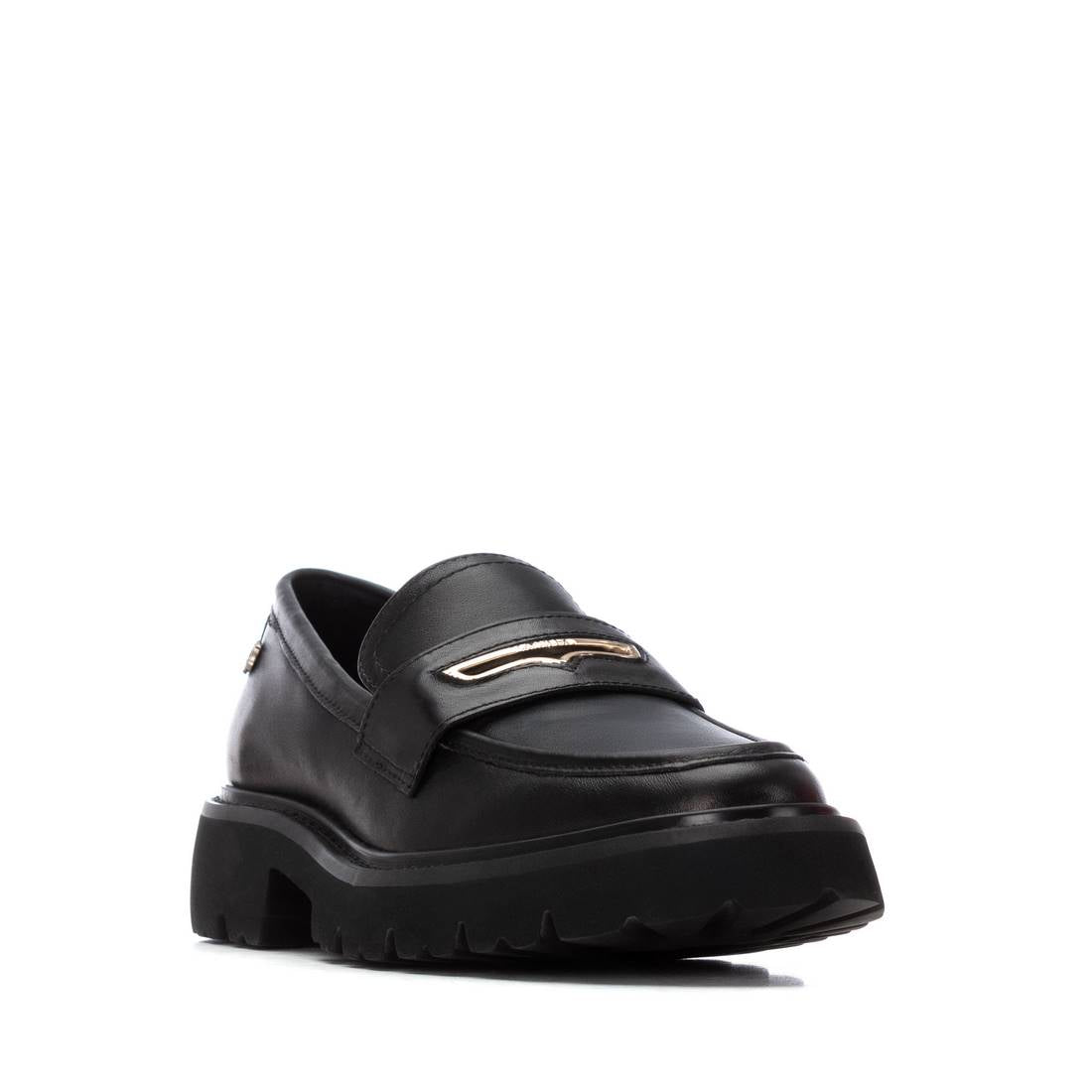 Carmela 16254503 mocassins femme noir métallisé
