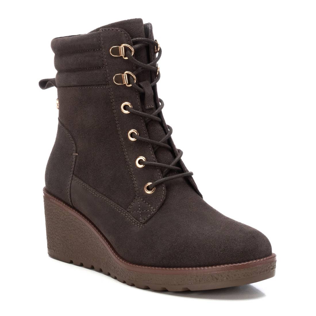 Carmela 16192105 boots femme gris cuir compensé 7 cm