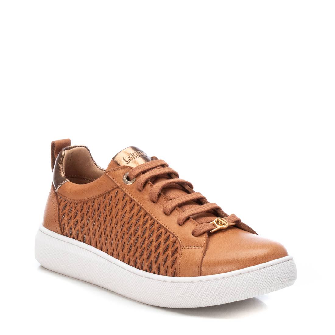Carmela 16079701 sneaker femme marron cuir à lacets