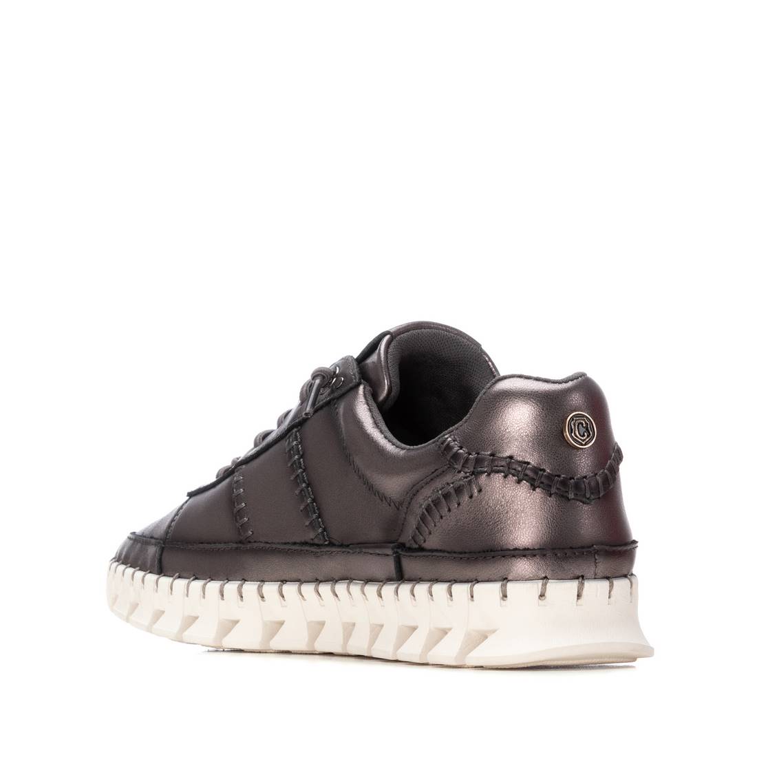 Carmela 16252804 sneakers grises cuir à lacets
