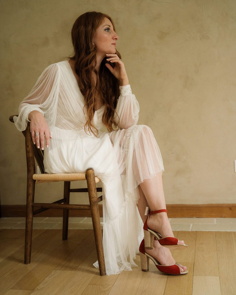 Dessine Moi Un Soulier Charlotte High sandales terracotta paillette