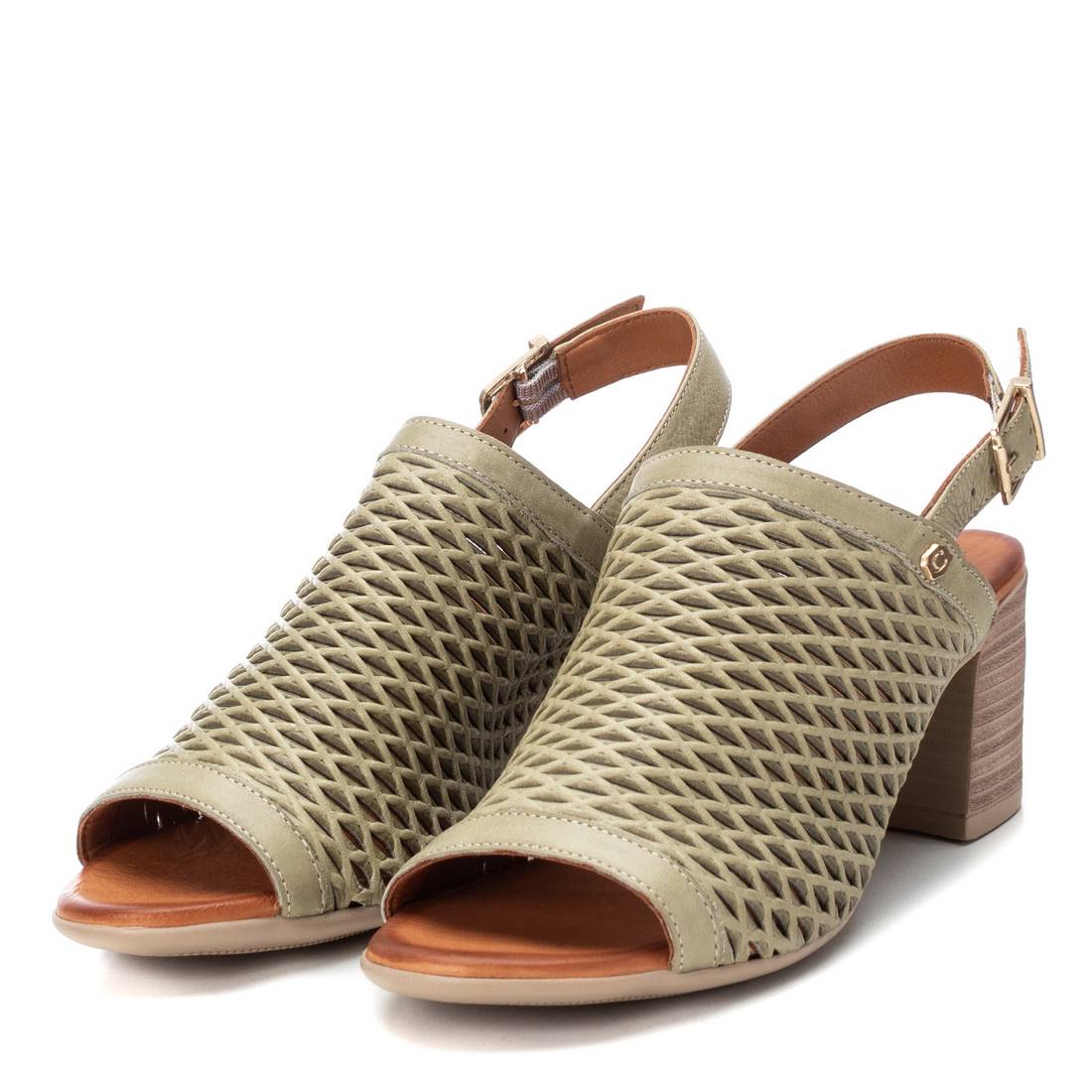 Carmela 16083704 sandales cuir vert talon 8 cm