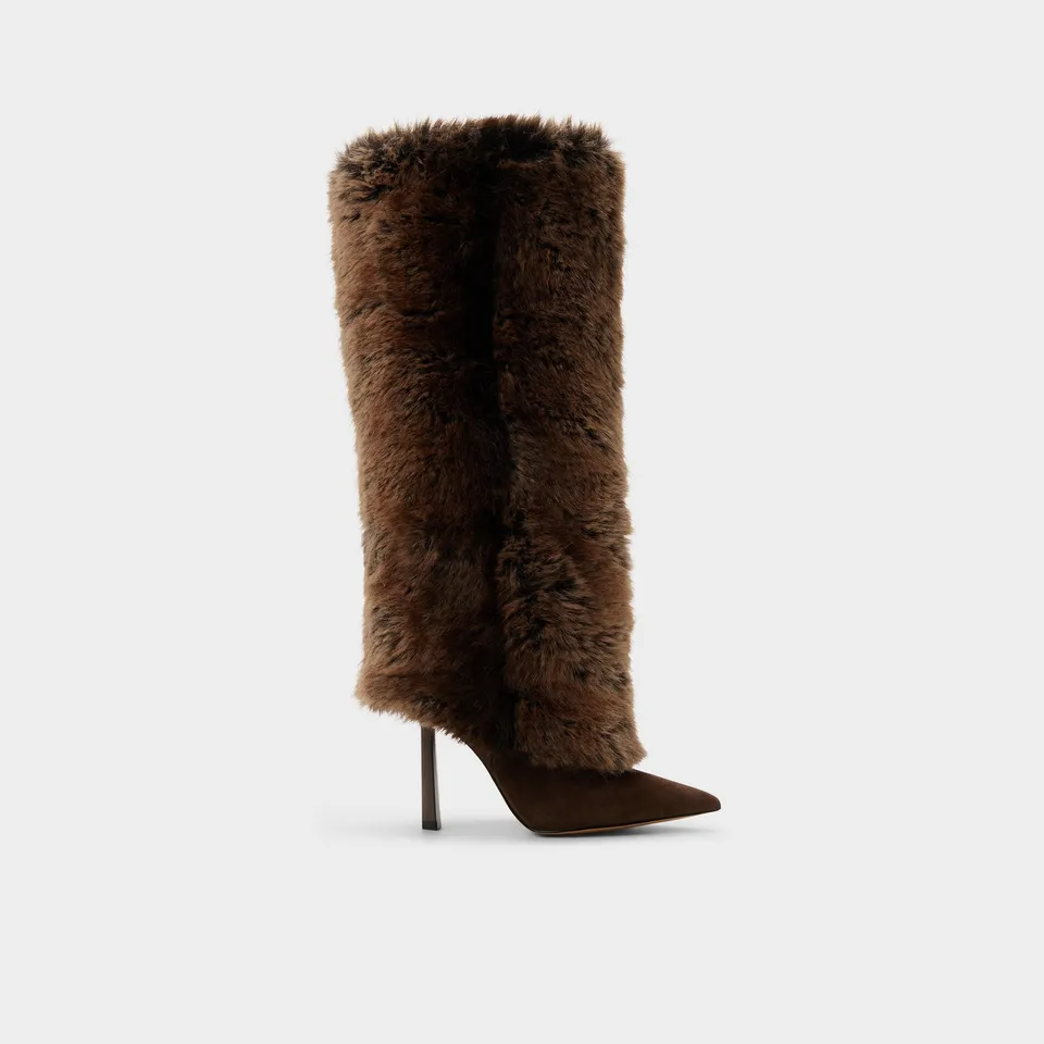 ALDO Lennore bottes genou marron fourrure