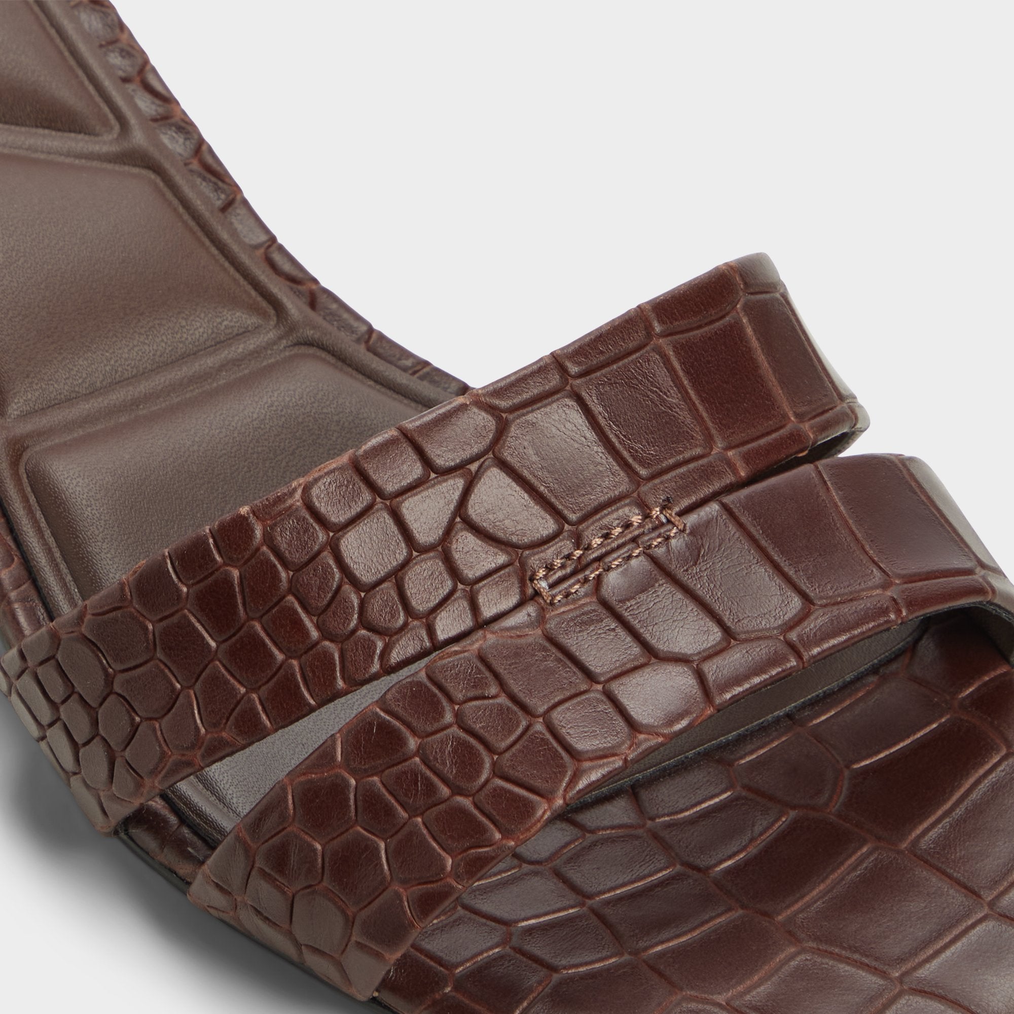 ALDO Scarletta mules talon chaton marron croco