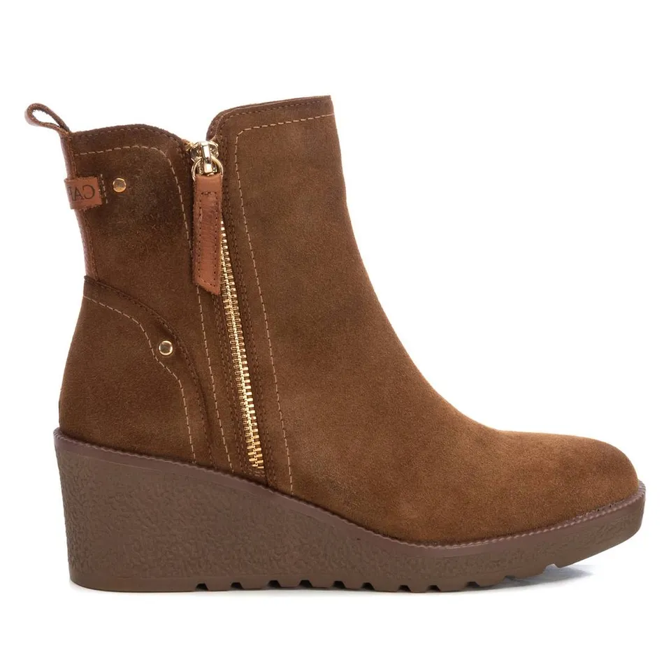 Carmela 16118401 bottine femme marron suède compensée