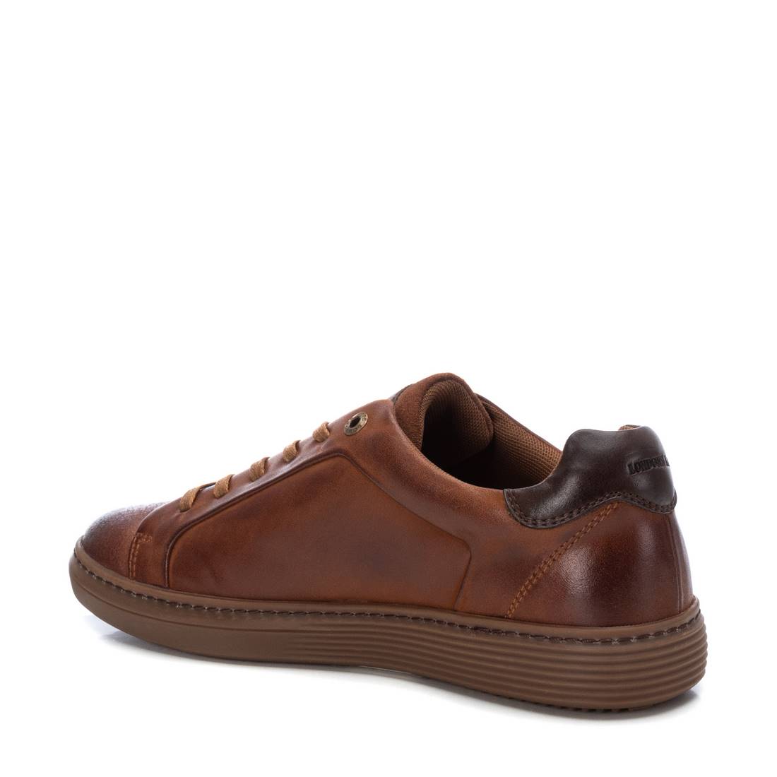 Carmela 16099402 basket cuir marron lacets plat