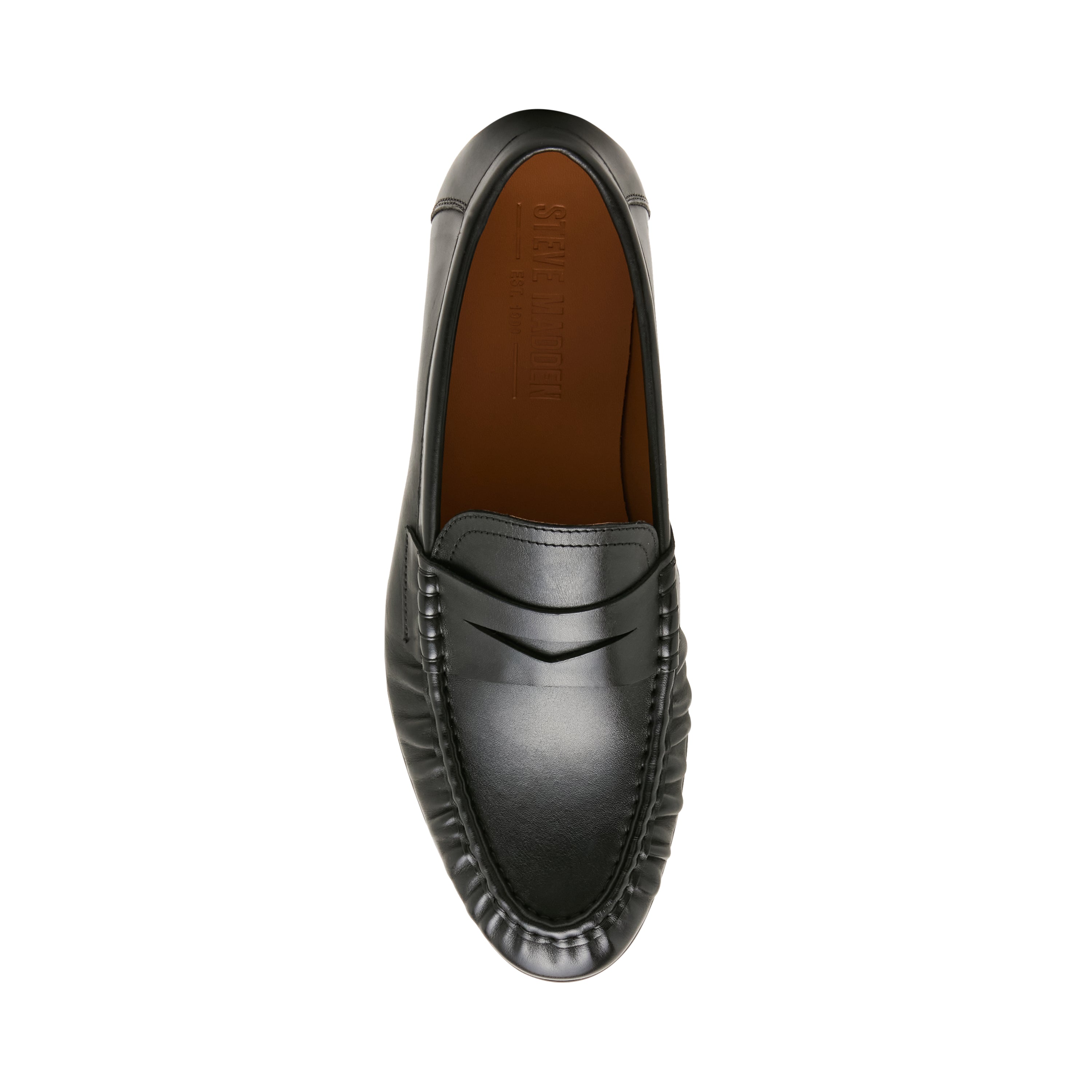 Steve Madden Passage-N mocassins cuir noir homme