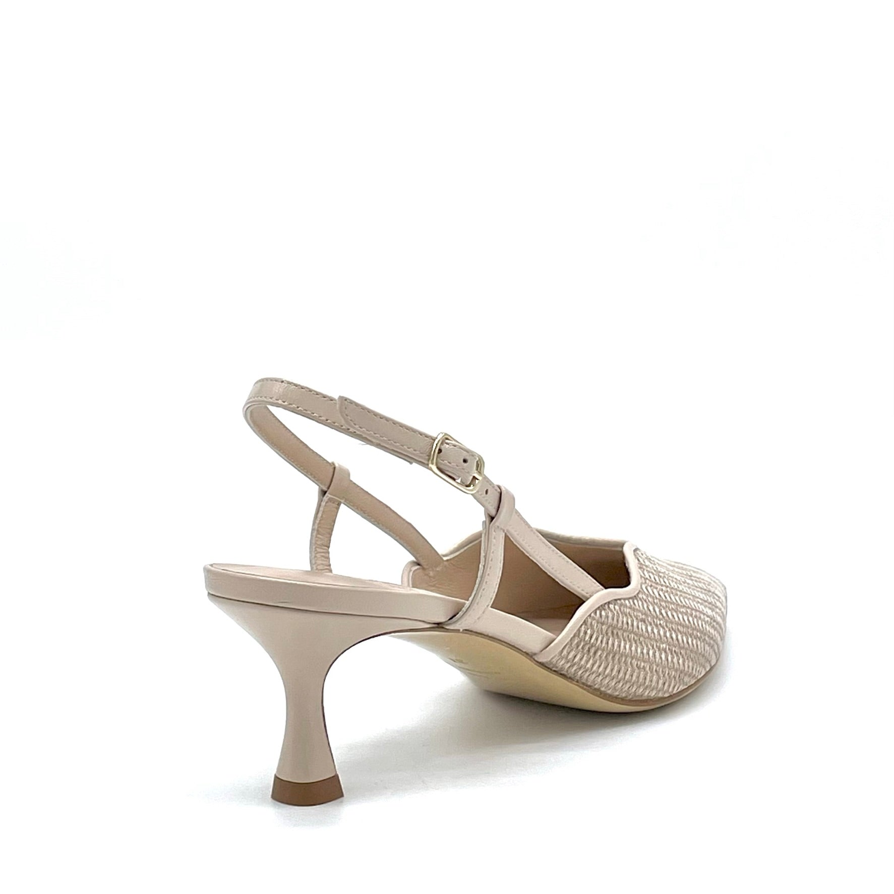 Elata 15110 slingbacks laminé sable talon 5,5 cm